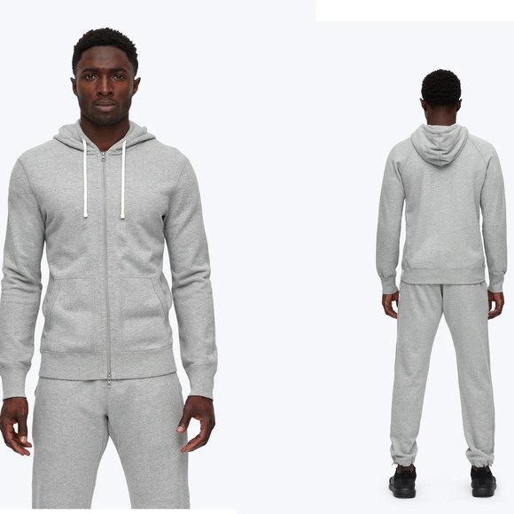 Reigning Champ Other - REIGNING CHAMP MIDWEIGHT TERRY FULL ZIP HOODIE	- HEATHER GRAY M